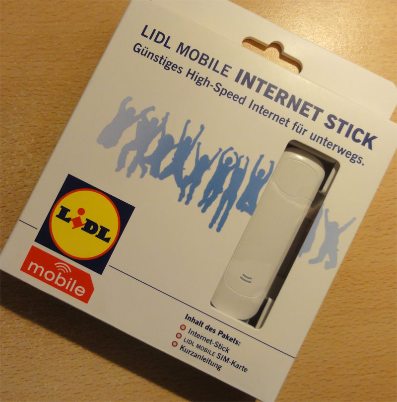 LIDL mobile Internet Stick in Verpackung